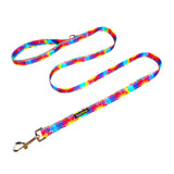 Tie Dye Dog Leash by EcoBark - Padded Comfort Grip Leash - 4ft, 5ft, and 6ft Leash for Small and Medium Dogs