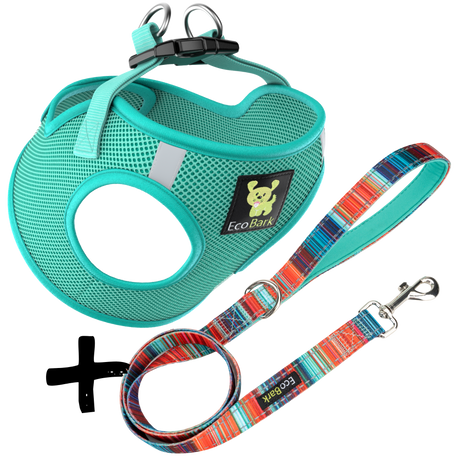 Step In Dog Harness & Leash Set - For Teacup & Small Dogs