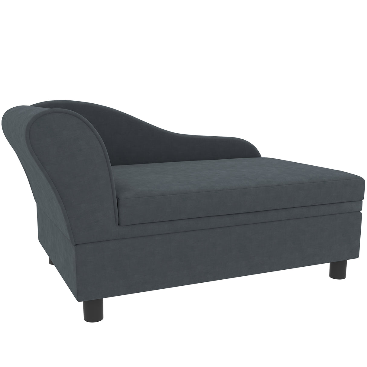 Pet Sofa Bed Couch with Storage, Pet Sofa for Small Dogs (Dark Gray)