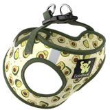 EcoBark Step In Dog Harness - Teacup & Small Breeds- Reflective Soft Mesh Harness for Teacup, Small Dogs and Puppies / Avocado