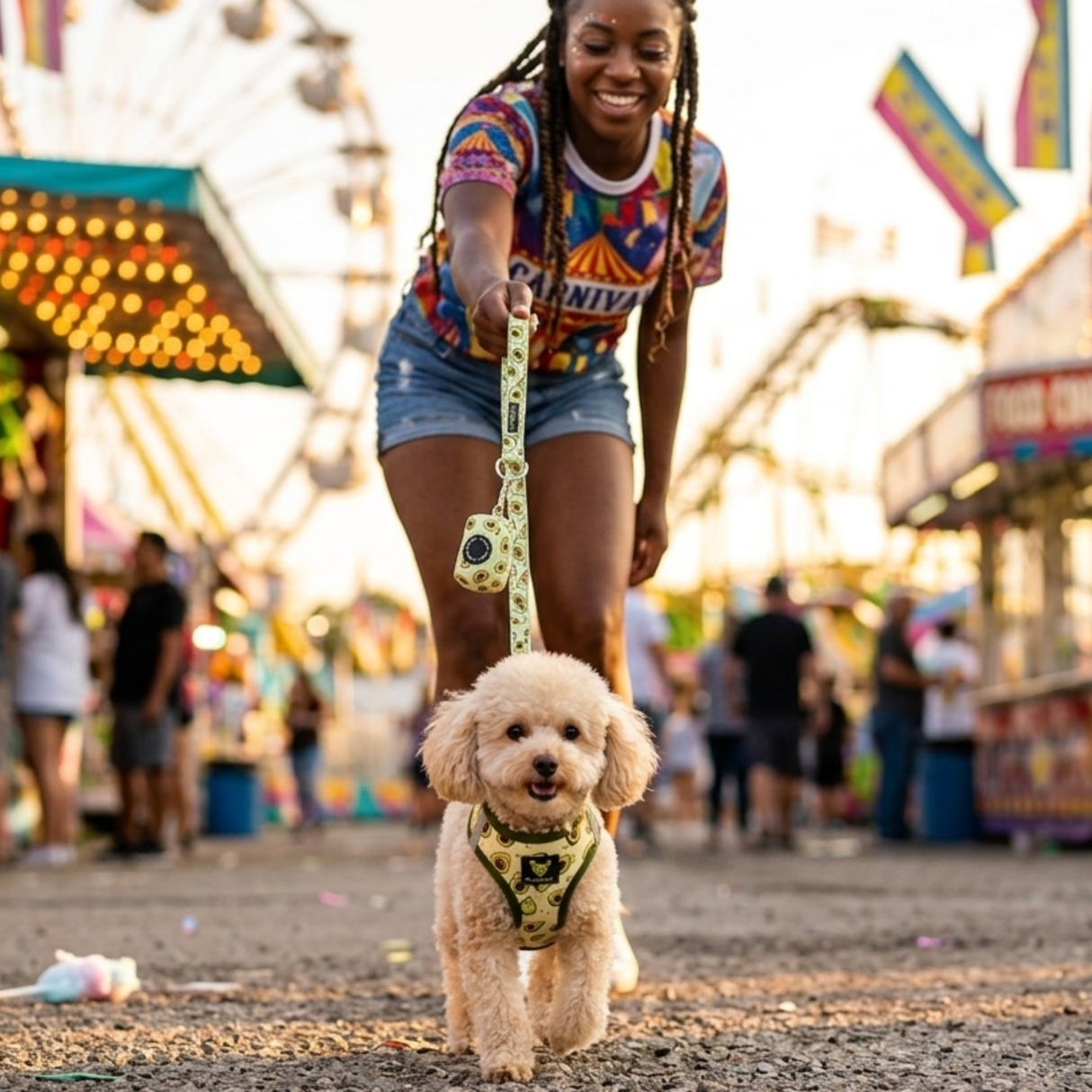 Avocado Dog Leash - Comfort Grip Padded Leash - 4ft, 5ft, and 6ft Dog Leash for Small and Medium Dogs