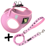 Step In Dog Harness & Leash Set - For Teacup & Small Dogs
