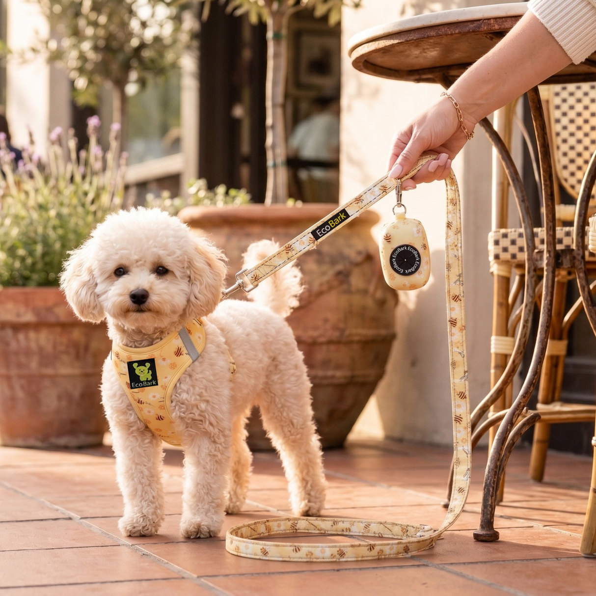Bee Dog Harness - Teacup & Small Breeds- Step-In Reflective Soft Harness for Teacup, Small Dogs and Puppies / Bee & Daisy EcoBark Pet Supplies