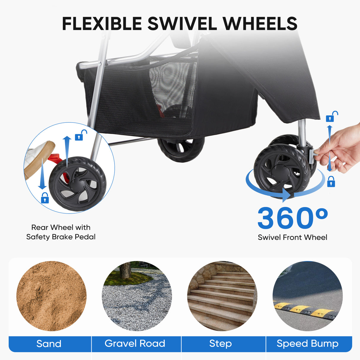 Dog Stroller for Teacup & Small Dogs