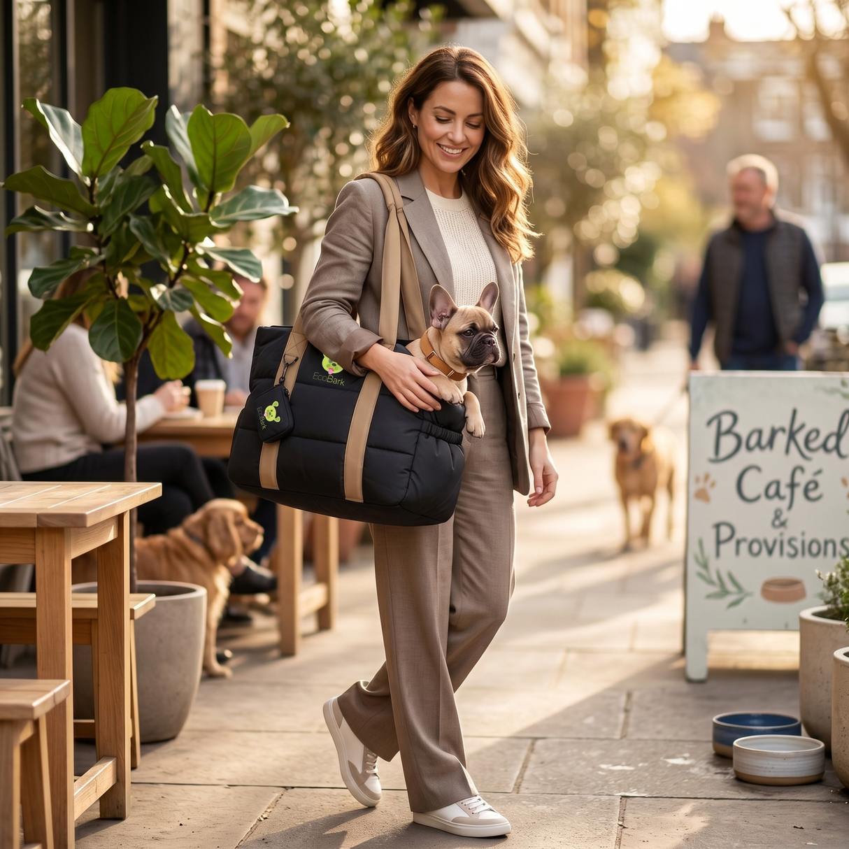 The EcoBark Dog Carrier Purse- The Ultimate Tote for Small Dogs