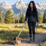 EcoBark Gray Dog Leash- Padded Comfort Grip Leash - 4ft, 5ft, and 6ft Leash for Small and Medium Dogs