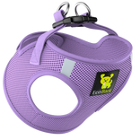 Lavender EcoBark Mesh Step-In Dog Harness with Reflective Strips and Soft Breathable Mesh for Small Dogs and Puppies