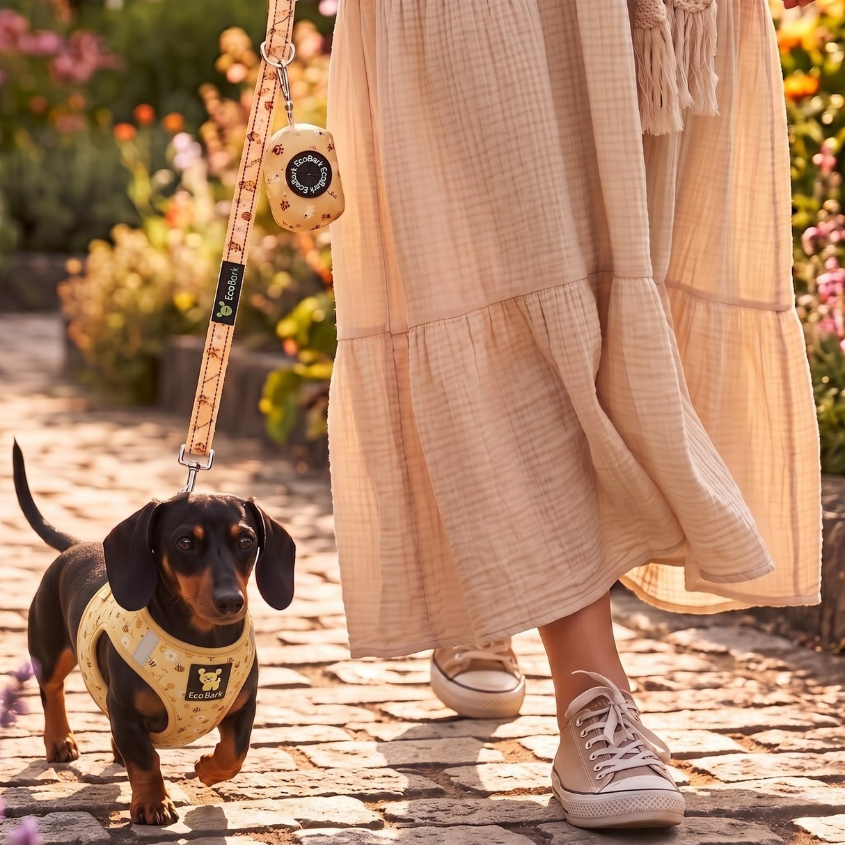 Bee Dog Harness - Teacup & Small Breeds- Step-In Reflective Soft Harness for Teacup, Small Dogs and Puppies / Bee & Daisy EcoBark Pet Supplies