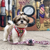 Glamour Dog Harness - Teacup & Small Breeds- Step-In Reflective Soft Harness for Teacup, Small Dogs and Puppies / Glamour