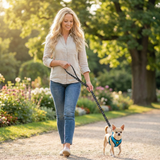 EcoBark Teal Dog Harness - Over-the-Head Soft Mesh Dog Vest Halter for Small to Medium Dogs and Puppies