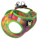 EcoBark Step In Dog Harness - XXXS to Small Breeds- Reflective Soft Mesh Harness for Teacup, Small Dogs and Puppies / Tie-dye