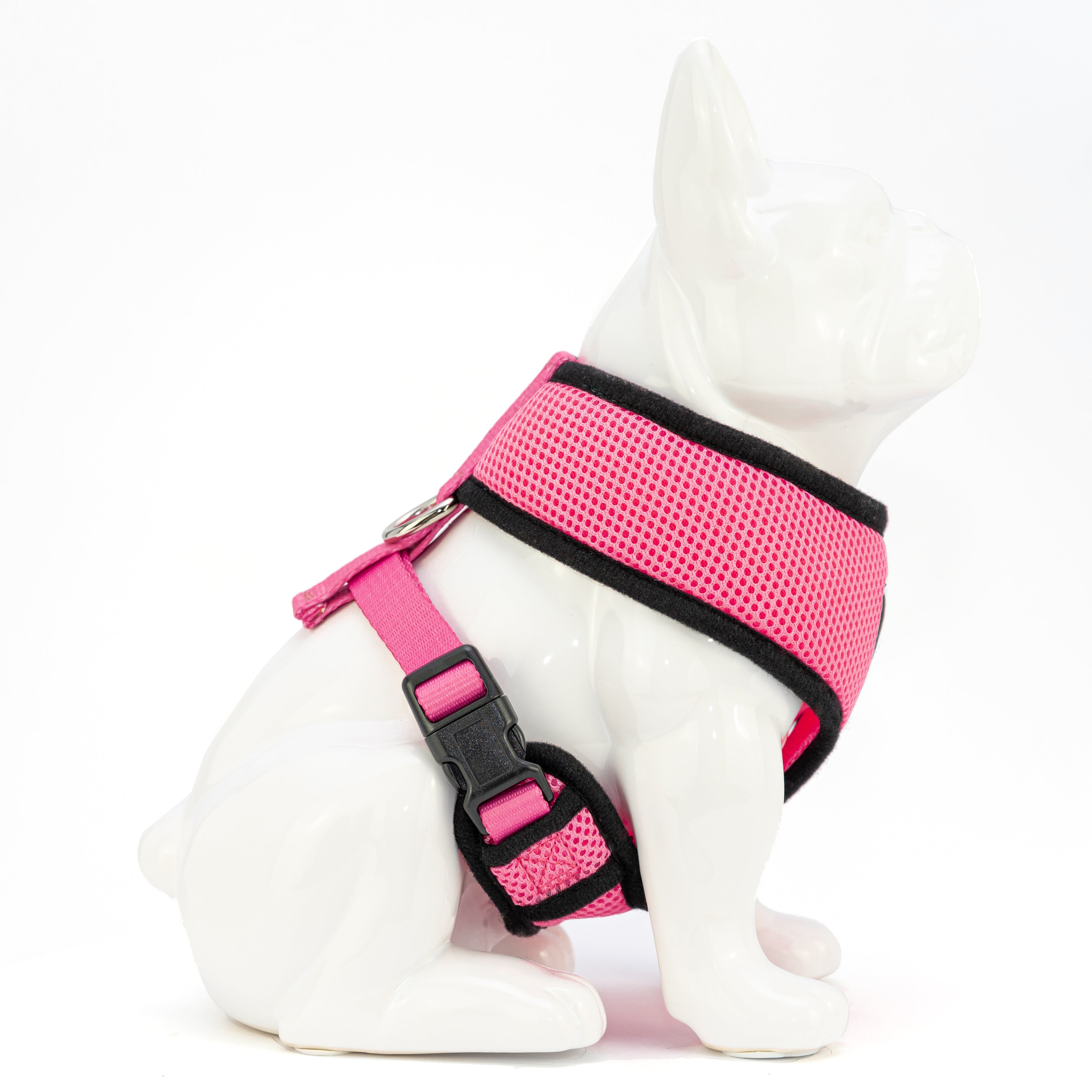 EcoBark Bubblegum Pink Dog Harness Over the Head Dog Vest Halter for Small to Medium Dogs and Puppies