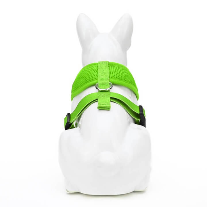 Neon green dog store harness