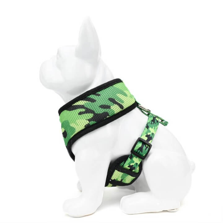 EcoBark Camo Dog Harness Over the Head Dog Vest Halter for Small to EcoBark Pet Supplies